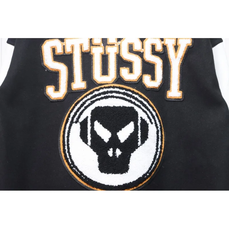 Bstsneaker-Stussy x Metalheadz 30th Anniversary Embroidered Baseball Jacket 290