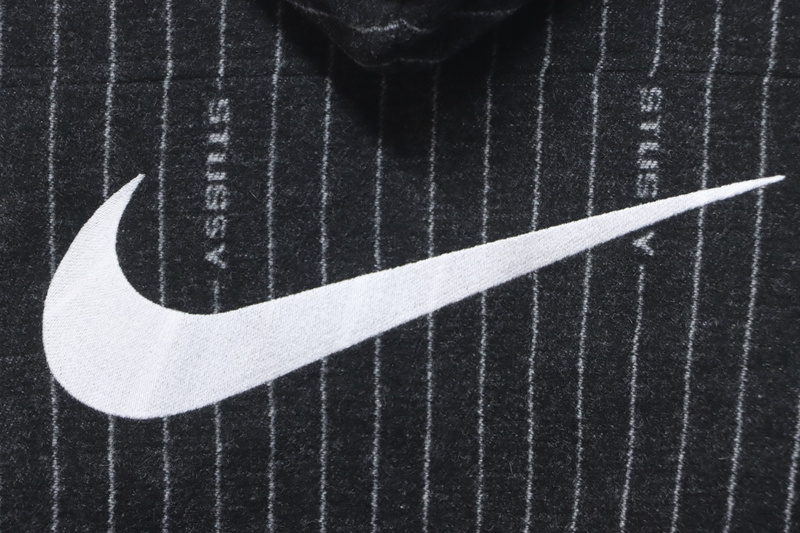 Bstsneaker-Stussy x Nike wool striped hooded jacket 370