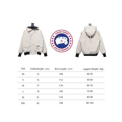 01 Canada Goose Short Down Jacket white 370 02