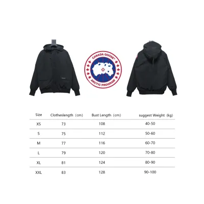 01 Canada Goose Short Down Jacket black 370 02