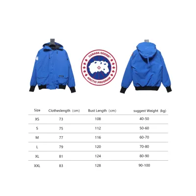01 Canada Goose Short Down Jacket blue 370 02
