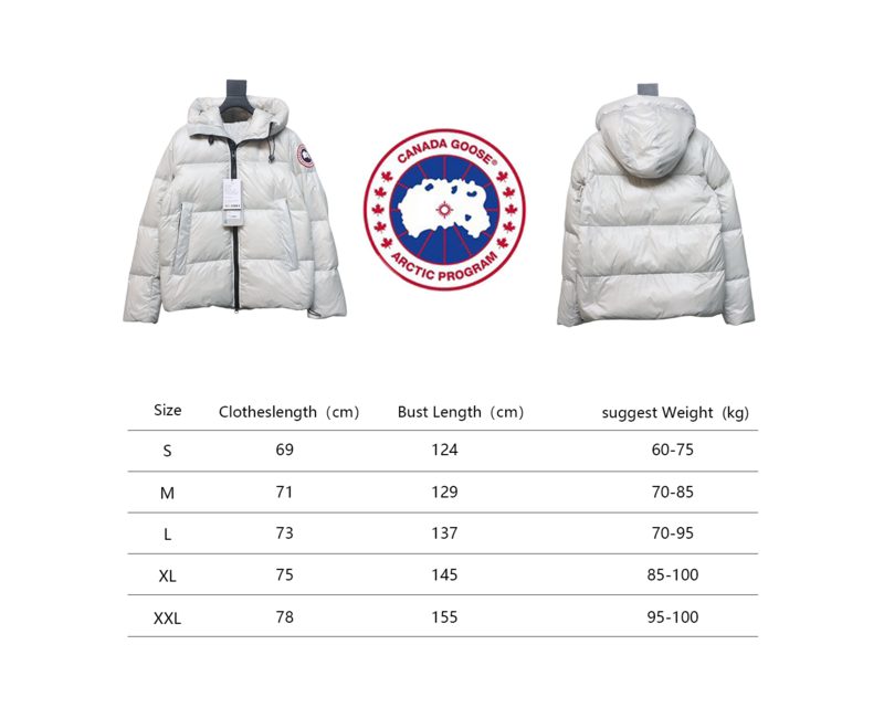 Bstsneaker-Canada Goose Limited Edition GROFTON Puff Down Jacket white 540