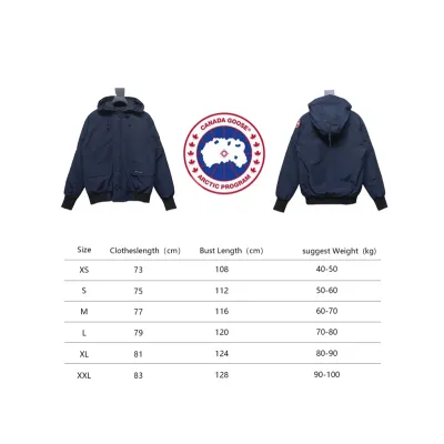 01 Canada Goose Short Down Jacket dark blue 370 02