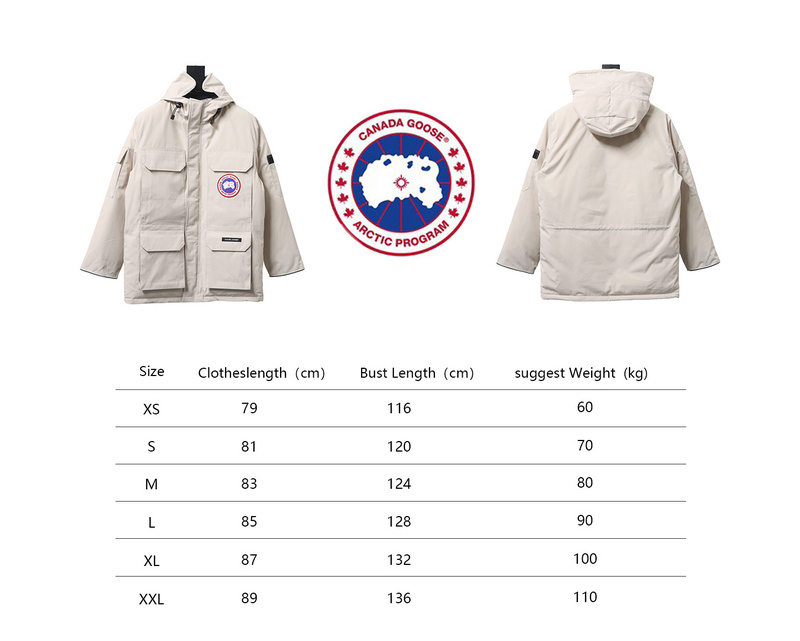 Bstsneaker-08 Expedition Canada Goose Down Jacket (High-end) white 550