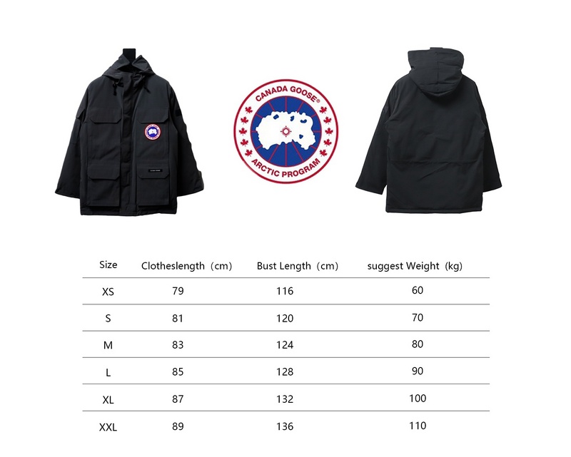 Bstsneaker-08 Expedition Canada Goose Down Jacket (High-end) black 550