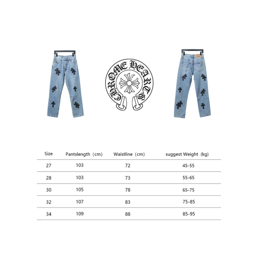 Chrome Hearts 24FW svip limited blue jeans 310