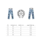 Chrome Hearts 24FW svip limited blue jeans 310