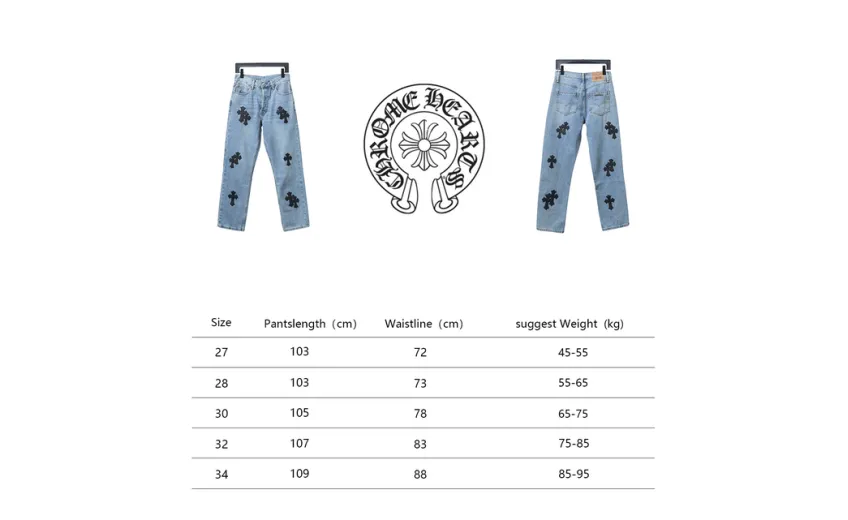 Chrome Hearts 24FW svip limited blue jeans 310