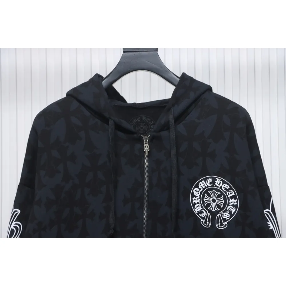 Bstsneaker-Chrome Hearts Cross Zip Hoodie 270