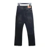 Bstsneaker-Chrome Hearts Leather Cross Denim Jeans  All Black 190