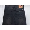 Bstsneaker-Chrome Hearts Leather Cross Denim Jeans  All Black 190