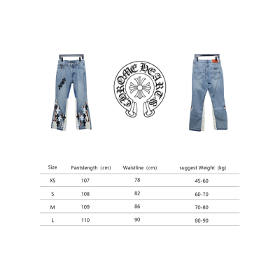 Bstsneaker-Chrome Hearts Flared Jeans 310 02