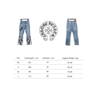 Bstsneaker-Chrome Hearts Flared Jeans 310 02