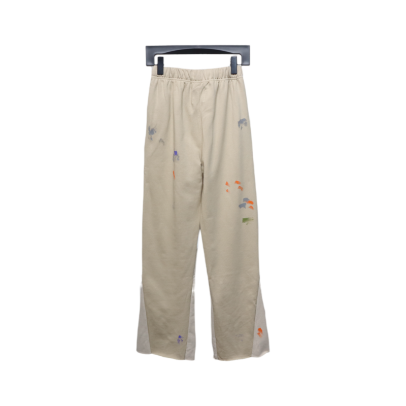 Bstsneaker-GALLERY DEPT patchwork hand-painted graffiti ink trousers khaki 200