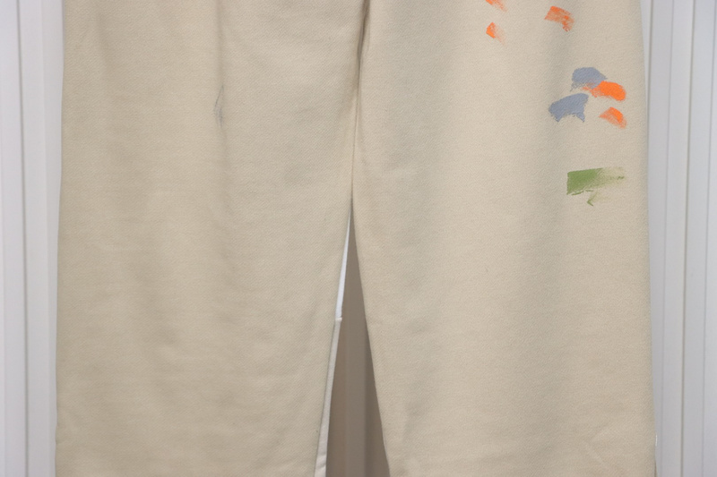 Bstsneaker-GALLERY DEPT patchwork hand-painted graffiti ink trousers khaki 200