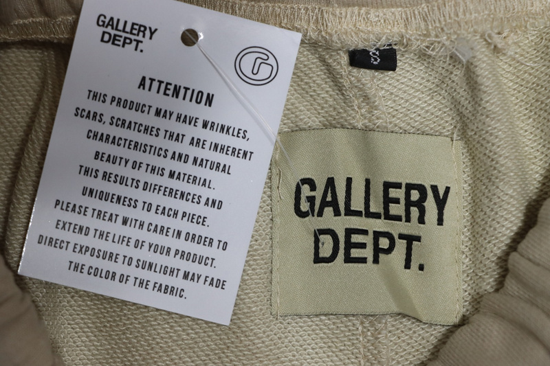 Bstsneaker-GALLERY DEPT patchwork hand-painted graffiti ink trousers khaki 200