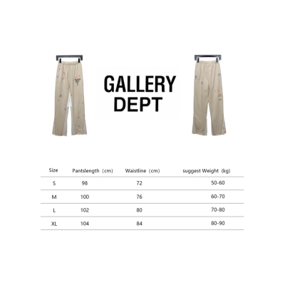 Bstsneaker-GALLERY DEPT patchwork hand-painted graffiti ink trousers khaki 200 02