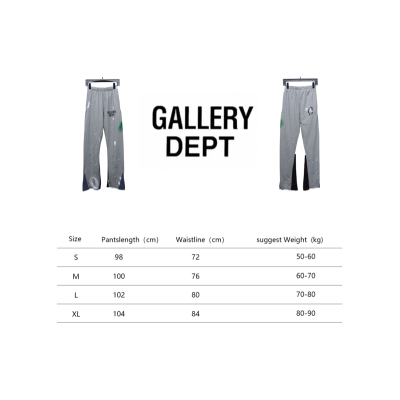 Bstsneaker-GALLERY DEPT patchwork hand-painted graffiti ink trousers grey 200 02