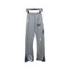 Bstsneaker-GALLERY DEPT patchwork hand-painted graffiti ink trousers grey 200