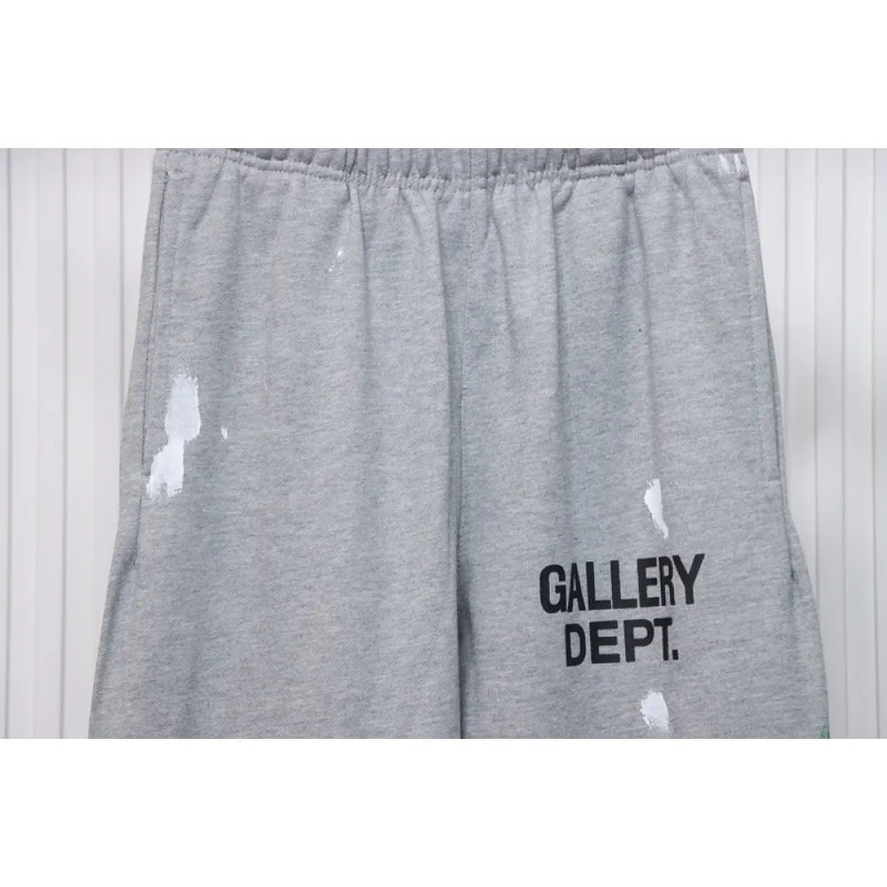 GALLERY DEPT patchwork hand-painted graffiti ink trousers grey 200