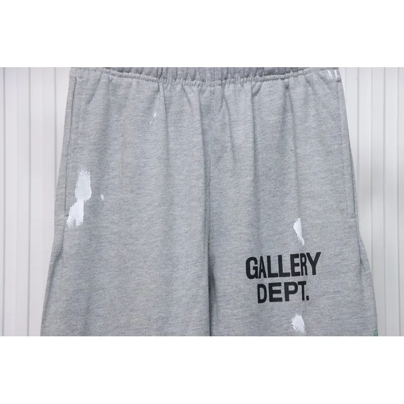 GALLERY DEPT patchwork hand-painted graffiti ink trousers grey 200