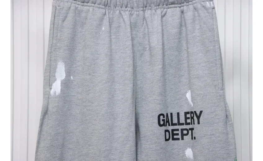 GALLERY DEPT patchwork hand-painted graffiti ink trousers grey 200