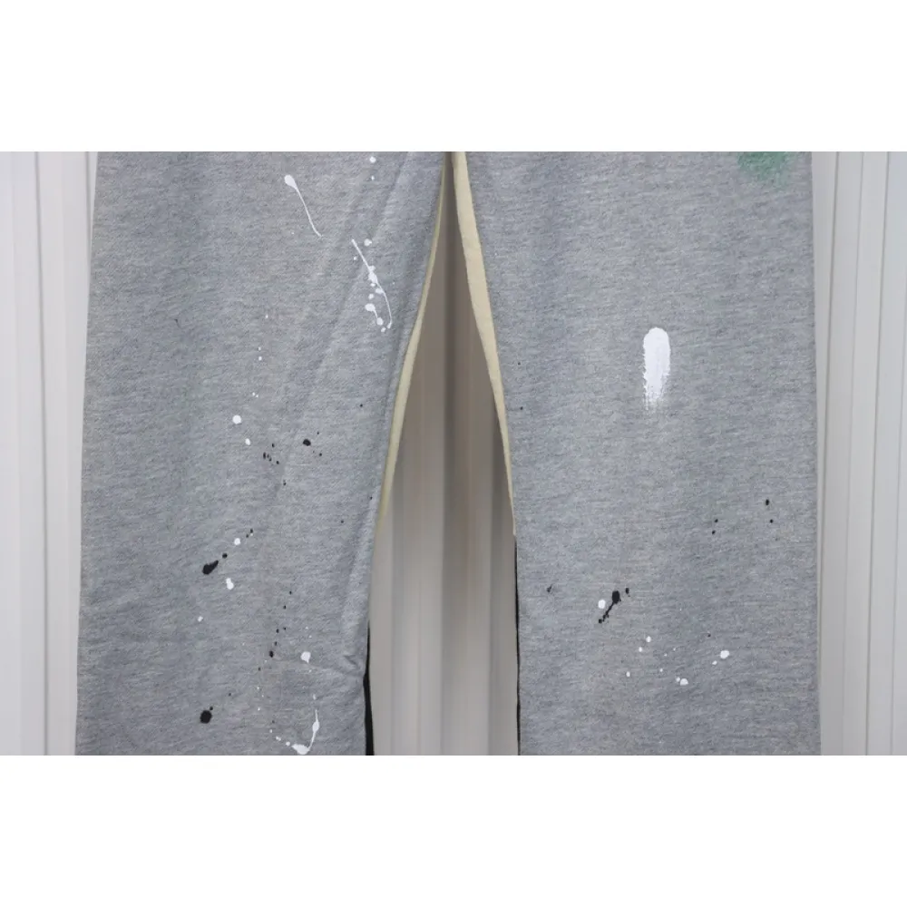 GALLERY DEPT patchwork hand-painted graffiti ink trousers grey 200