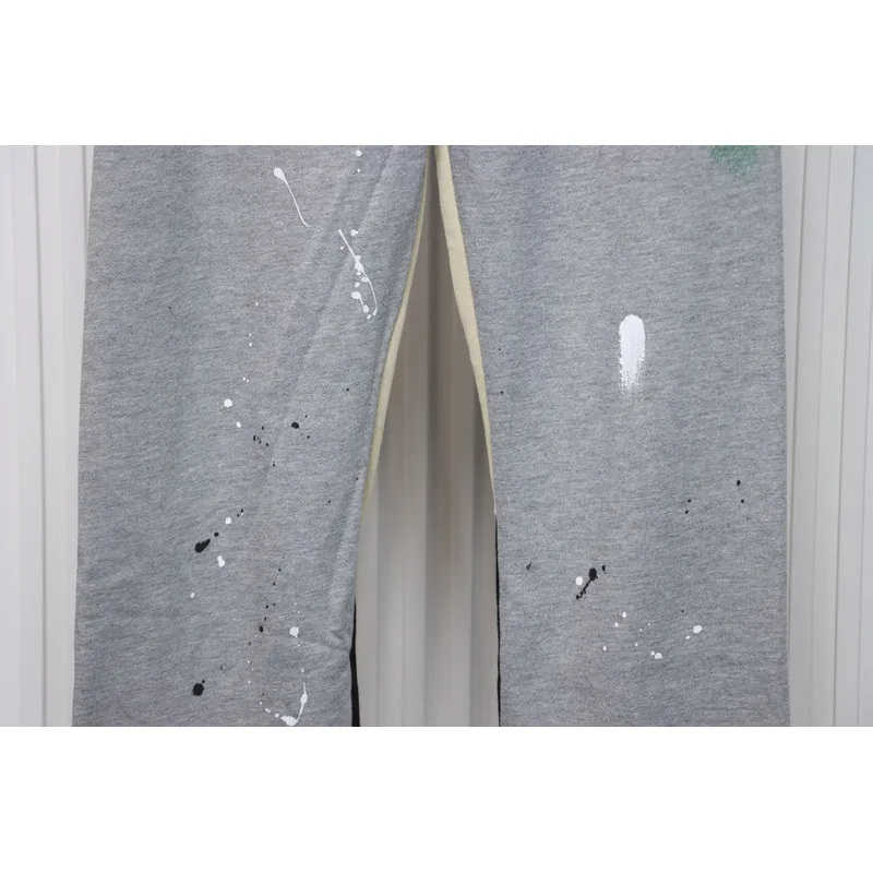 GALLERY DEPT patchwork hand-painted graffiti ink trousers grey 200