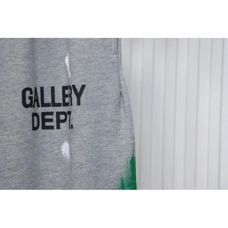 GALLERY DEPT patchwork hand-painted graffiti ink trousers grey 200