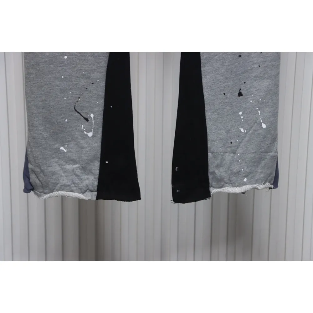 GALLERY DEPT patchwork hand-painted graffiti ink trousers grey 200