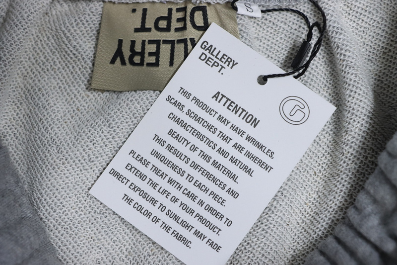 Bstsneaker-GALLERY DEPT patchwork hand-painted graffiti ink trousers grey 200