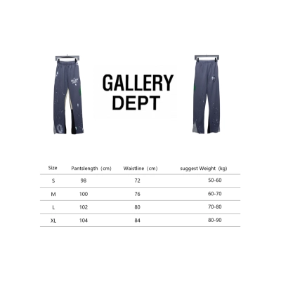 Bstsneaker-GALLERY DEPT patchwork hand-painted graffiti ink trousers dark grey 200 02