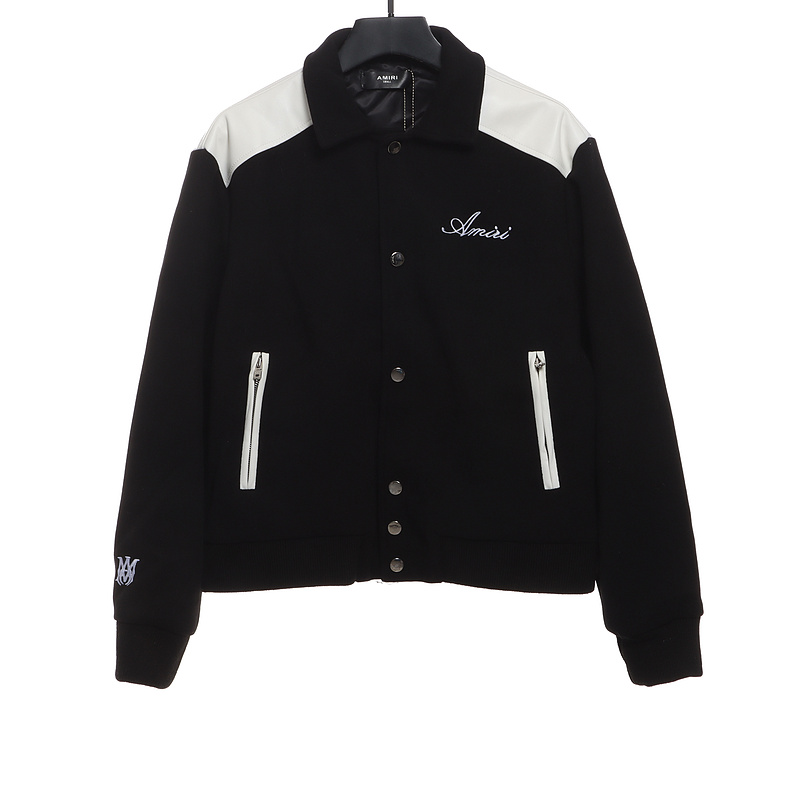 Bstsneaker-AMIRI classic contrast sleeve jacket 290