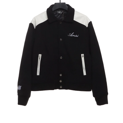 Bstsneaker-AMIRI classic contrast sleeve jacket 290 01