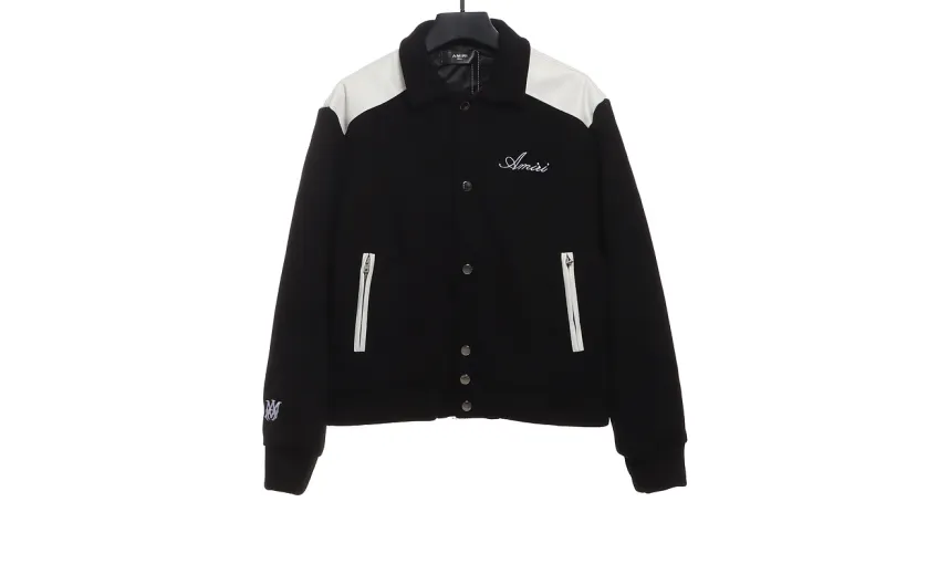 Bstsneaker-AMIRI classic contrast sleeve jacket 290