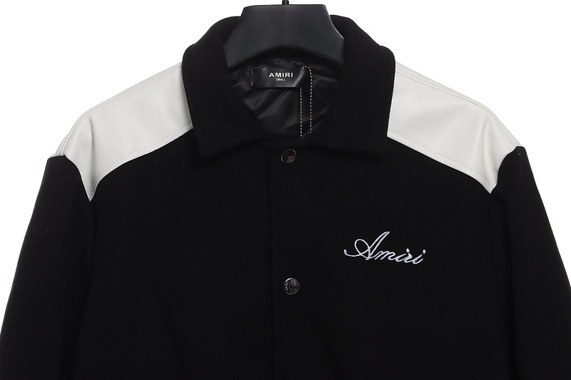 Bstsneaker-AMIRI classic contrast sleeve jacket 290
