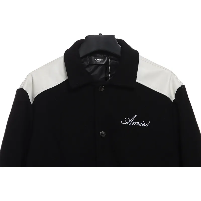 Bstsneaker-AMIRI classic contrast sleeve jacket 290