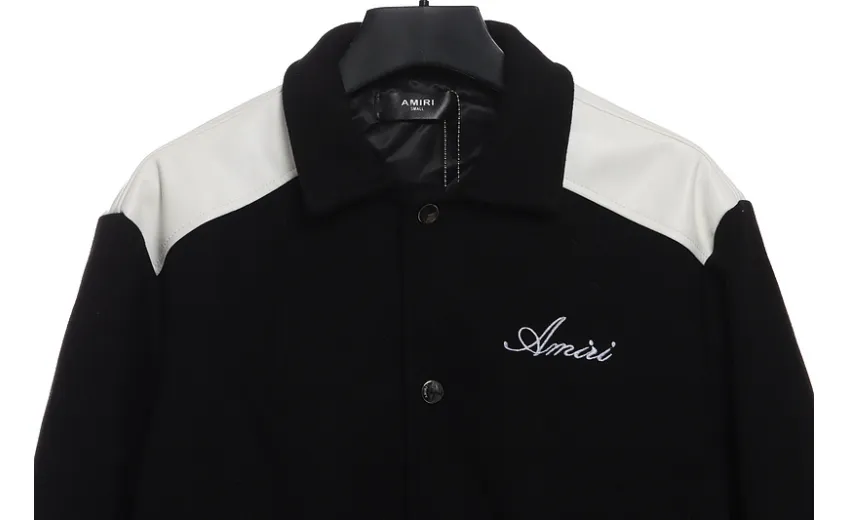 Bstsneaker-AMIRI classic contrast sleeve jacket 290