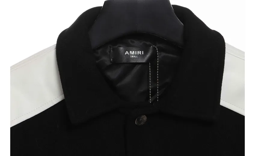 Bstsneaker-AMIRI classic contrast sleeve jacket 290