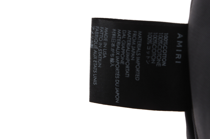 Bstsneaker-AMIRI classic contrast sleeve jacket 290