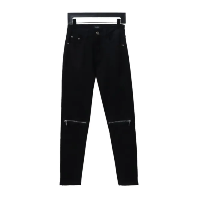 Bstsneaker-AMIRI MX1 Zipper Washed Stretch Jeans 200