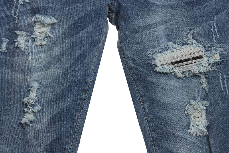 Bstsneaker-Amiri Washed Blue Distressed Jeans 290