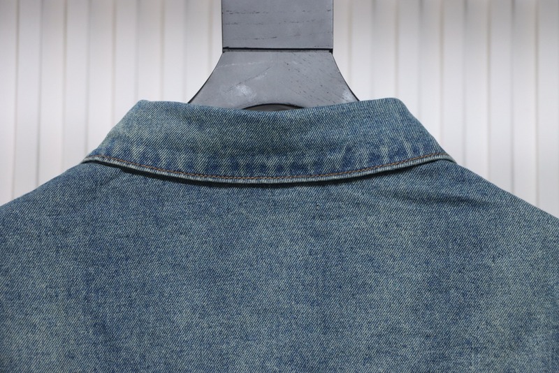 Bstsneaker-Balenciaga embroidered denim jacket blue 220