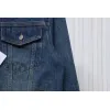 Bstsneaker-Balenciaga embroidered denim jacket blue 220