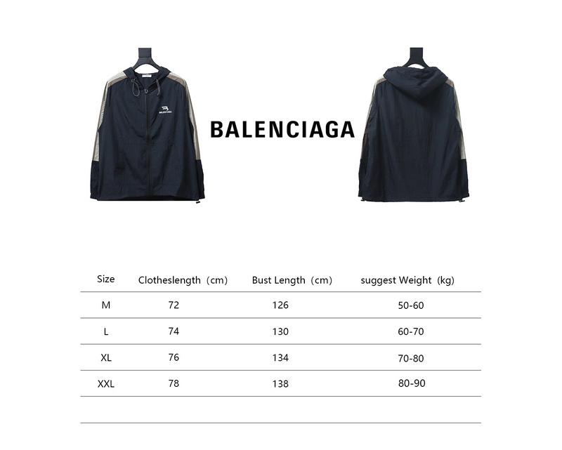 Bstsneaker-Balenciaga zipper embroidered jacket black 200