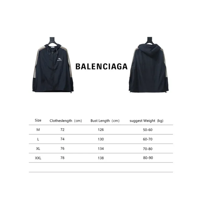 Bstsneaker-Balenciaga zipper embroidered jacket black 200