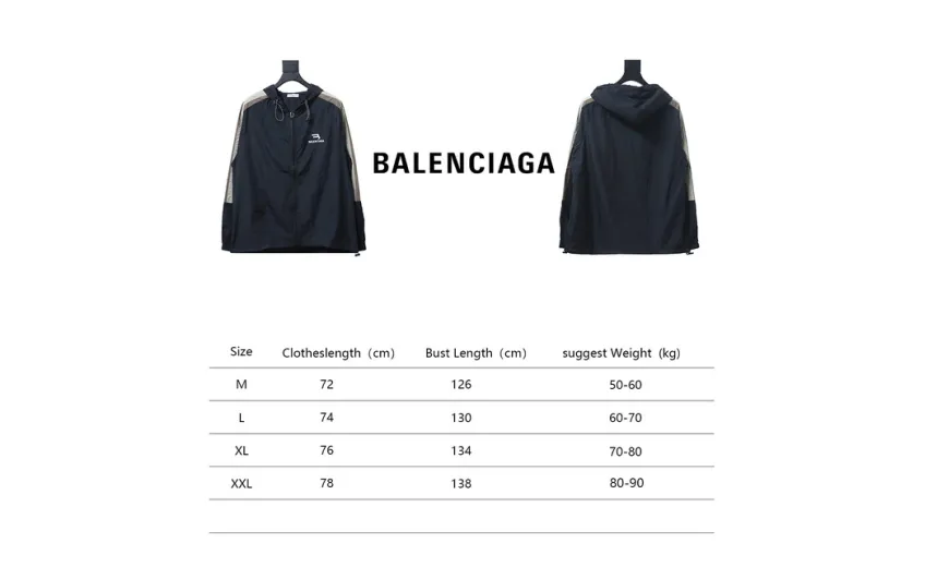 Bstsneaker-Balenciaga zipper embroidered jacket black 200