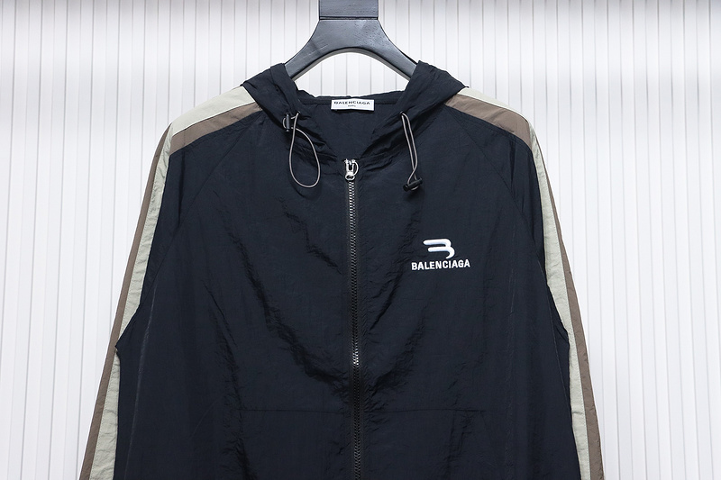 Bstsneaker-Balenciaga zipper embroidered jacket black 200