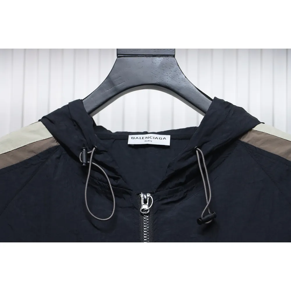 Bstsneaker-Balenciaga zipper embroidered jacket black 200