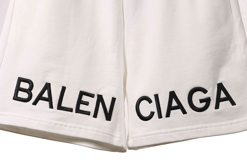Bstsneaker-Balenciaga embroidered shorts white 150